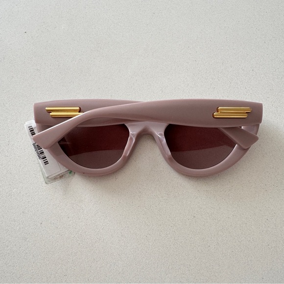 NWT Bottega Veneta Curvy Cat Eye Sunglasses, 54mm Pink BV1282S - Picture 4 of 8